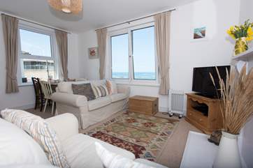 The living space is open plan.