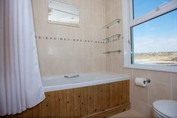 The bathroom.