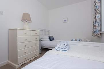 The twin bedroom.