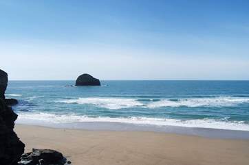 Polzeath beach is just down the road.