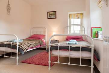 The twin bedroom.