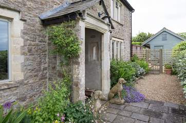 The front door and main entrance to Catsley House.