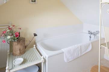 The pretty second floor bathroom.