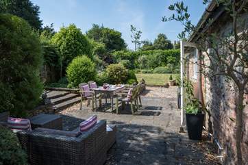 The beautifully stocked and fully enclosed gardens wrap around the house with rural views in every direction.