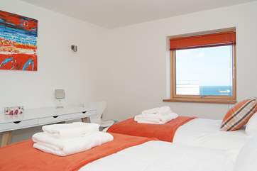 Bedroom 3 also has sea views.