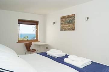 Bedroom 4 has sea views.