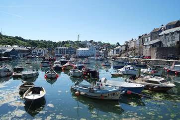 Looking back towards the village from the sea wall.
