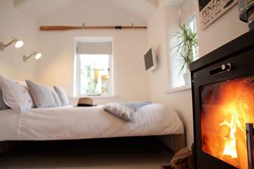 Warm and toasty in this beautiful retreat.