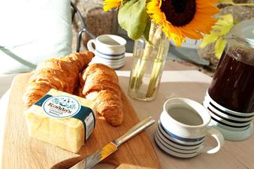 Breakfast for two.