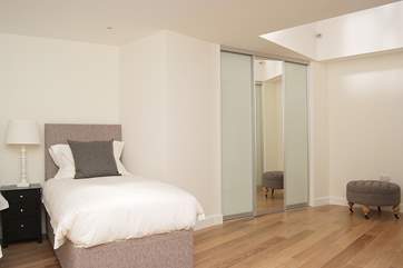 The twin bedroom is huge.