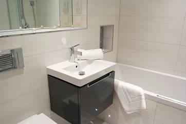The bathroom.