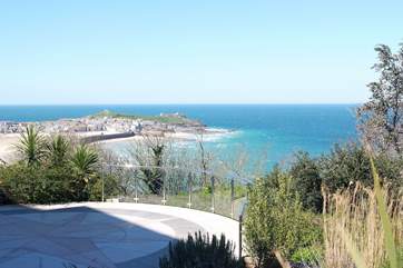 A view to the shared gardens below.