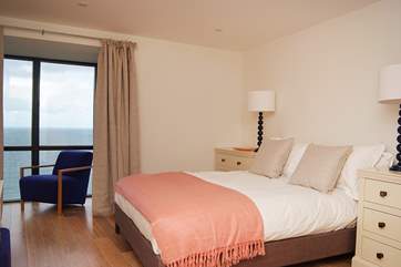 Sea views from the bedroom.