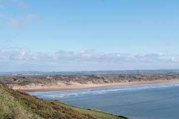 North Devon has some of the most spectacular beaches you could wish for. This is Saunton Sands.