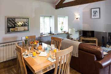 The open plan interior creates a very sociable space.