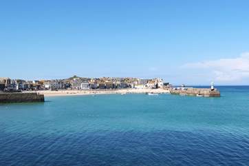 St Ives harbour.