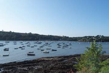 River moorings on the Helford Passage, why not hire a boat and spend some time on the water.
