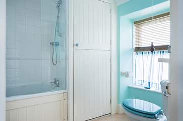 The bathroom is on the first floor.