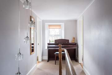 There is an electric piano on the landing, great fun whether you know how to play or not!