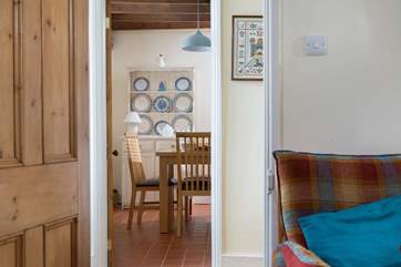 Looking through to the dining-area from the sitting-room.