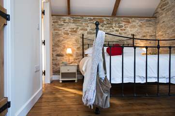 There are wooden floors throughout upstairs.