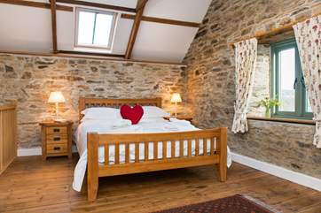 The bedroom is gorgeous.
