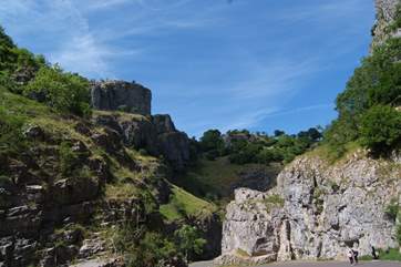 A very short drive takes you up into the Mendip Hills. This is Cheddar Gorge - quite breathtaking.