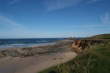 Looking across towards Godrevy Lighthouse.