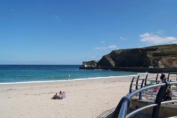 The lovely beach at Portreath is just down the road.