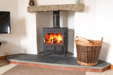 The cosy wood-burner will keep you toasty on those cooler days and nights.