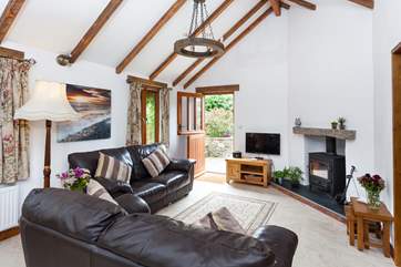 The stable-door leads out to your private patio.