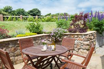 The sunny patio.