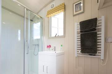 The en suite shower-room with heated towel rail too.