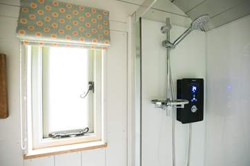 And a hot water shower too!