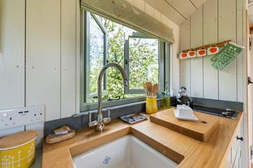 There is a lovely view from the kitchen sink too!