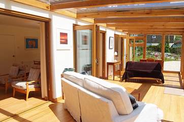 The sunny conservatory.
