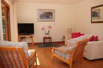 The cosy seating-area.