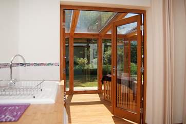 Looking out to the gorgeous front garden.