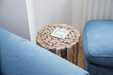 A quirky stool in the sitting-room.