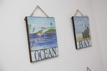Pretty pictures on the landing.