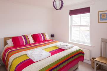 Bedroom 2 is either a twin or a 'zip and link' 6' double. Here shown as a double.