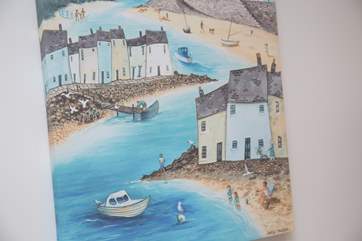 Seaside bits and bobs throughout the house.