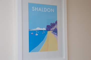 A reproduction of a 1920's poster of Shaldon.