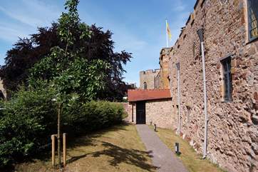 Castle House has its own outside area at the front where you can sit out if you wish.