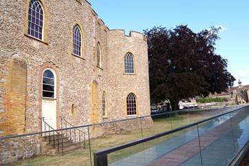 Taunton Castle - what a unique setting for a holiday base!