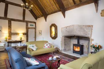 The wood-burner is ornamental only - some lovely candles have been provided to give a great atmosphere.