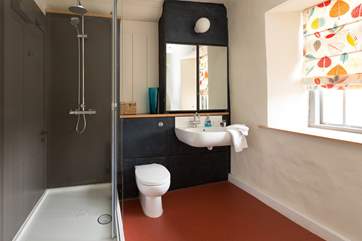 This is the first floor shower-room with a really large shower. There is a separate cloakroom on this floor as well.