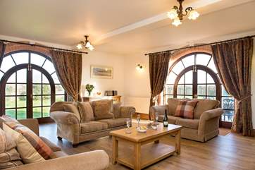 The sitting room has plenty of room for everyone to chill out and relax