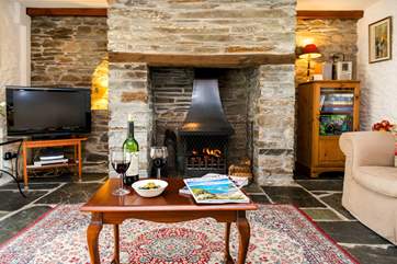 The woodburner makes this an ideal retreat all year round