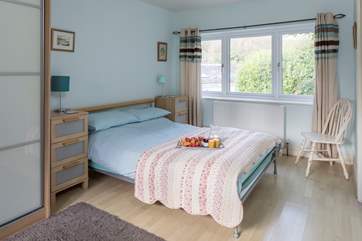 Bedroom one is a delightfully spacious room.